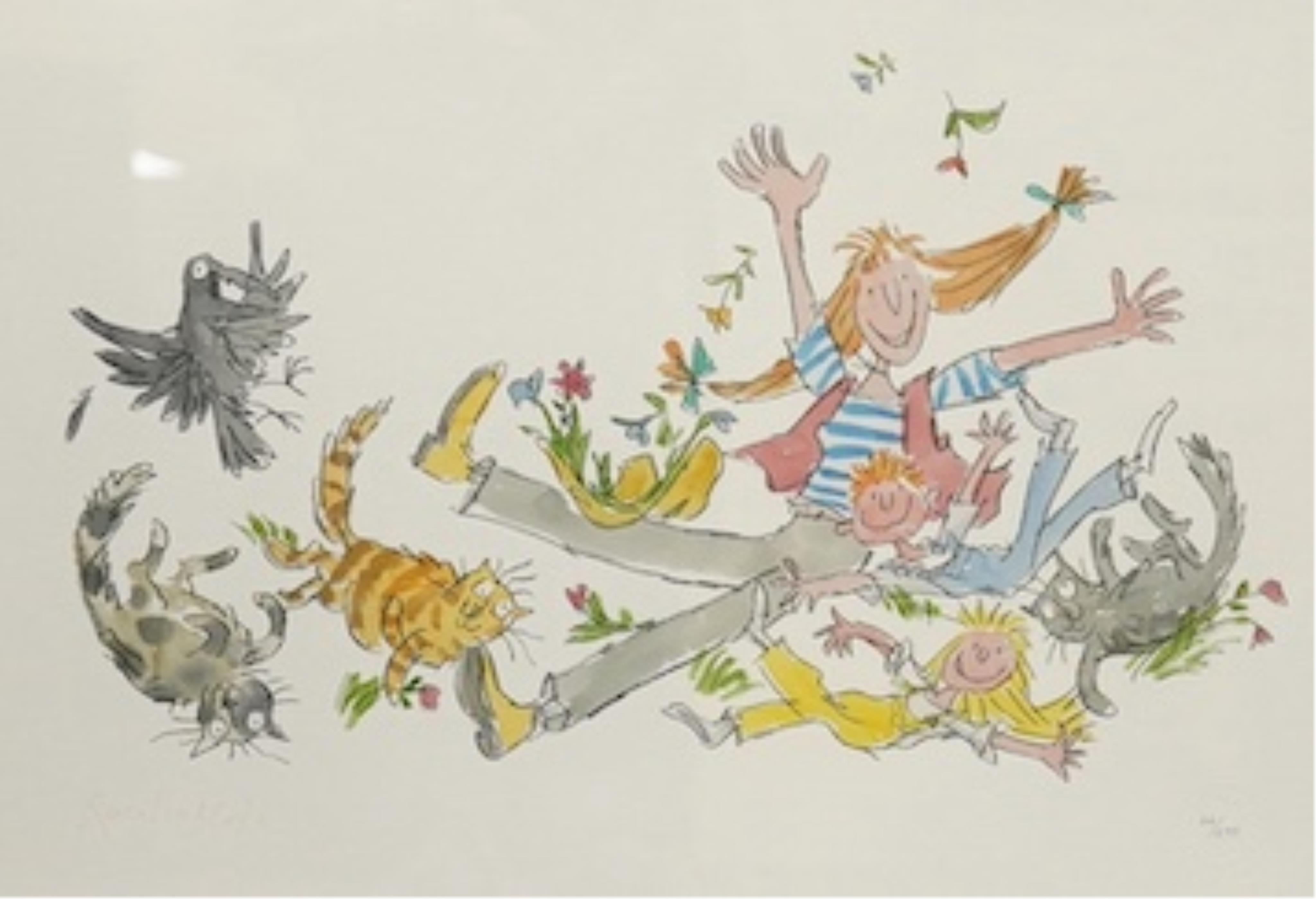 After Quentin Blake (b.1932), colour print, 'Fantastic Daisy Artichoke', signed in the plate, blind stamped, limited edition 66/495 COA verso, 32 x 46cm. Condition - good